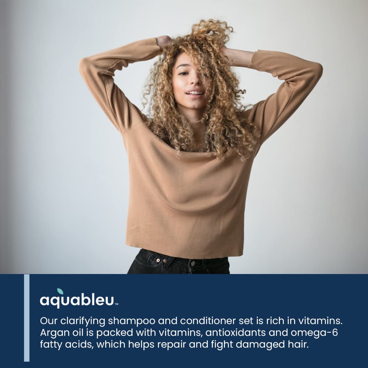 Aquableu Biotin Volumizing Shampoo & Conditioner Set